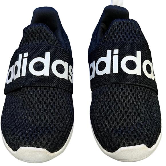 Adidas Toddler Boy's 7K Lite Racer Adapt 4.0 Slip On Black & White Sneakers - Picture 1 of 9
